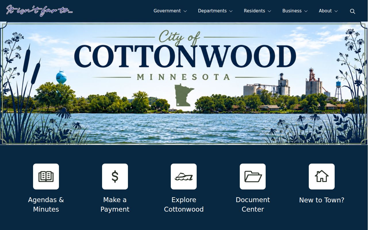 Cottonwood court docket city office and Lyon County court route