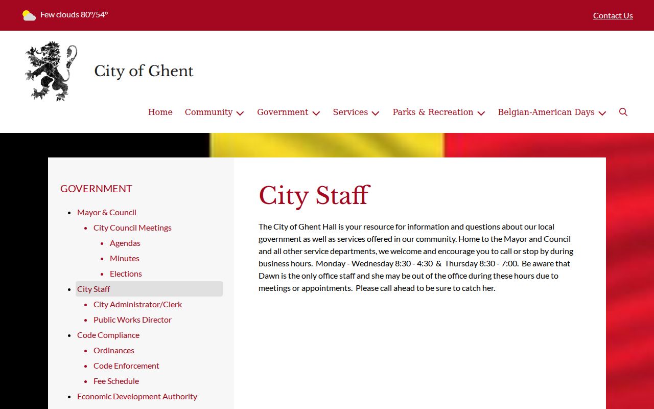 Ghent court docket city staff and office hours source