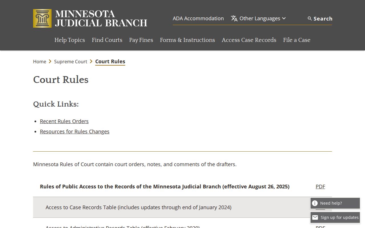 Lyon County case search and Minnesota court record access rules