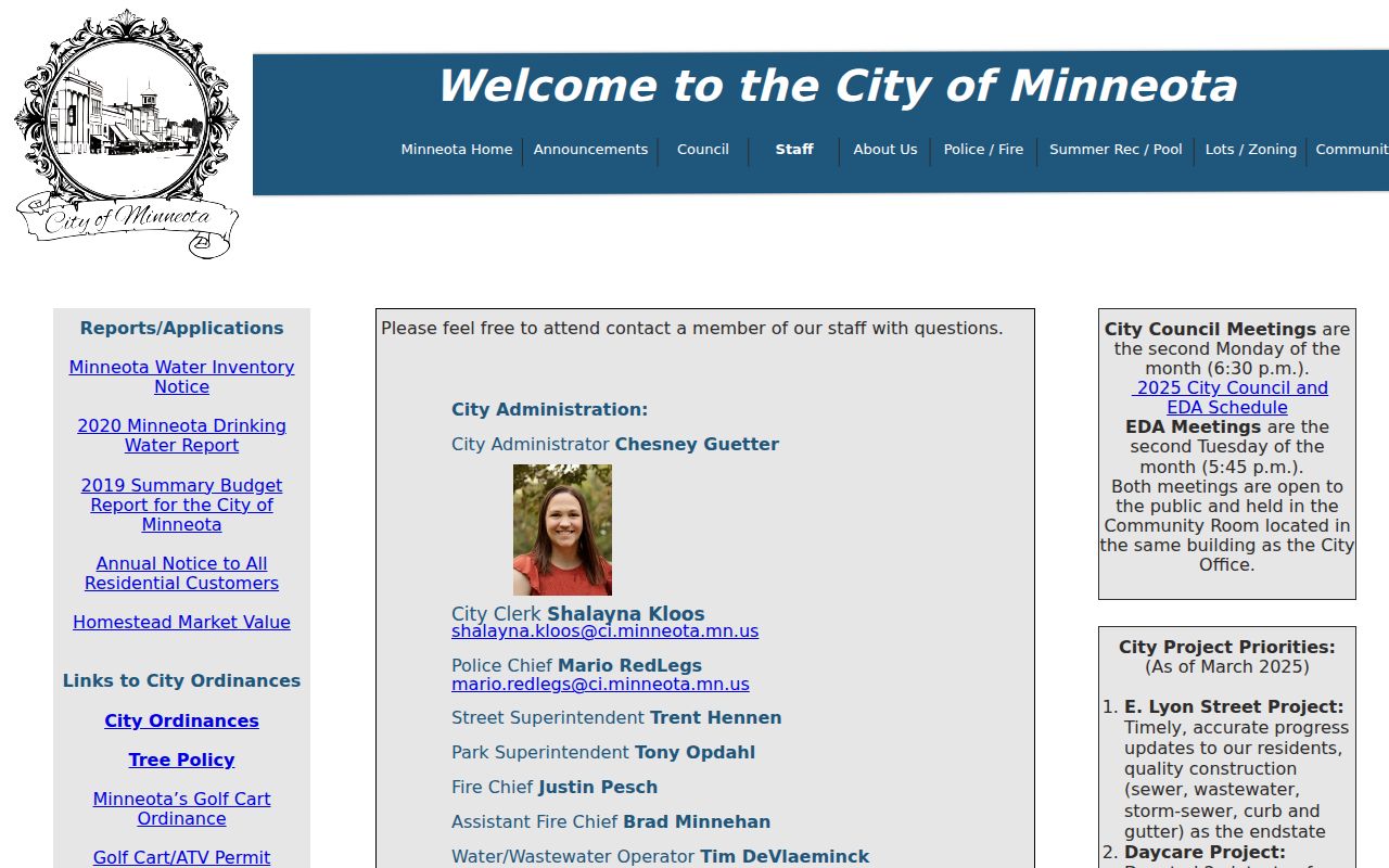 Minneota court docket city clerk and court administration record distinction