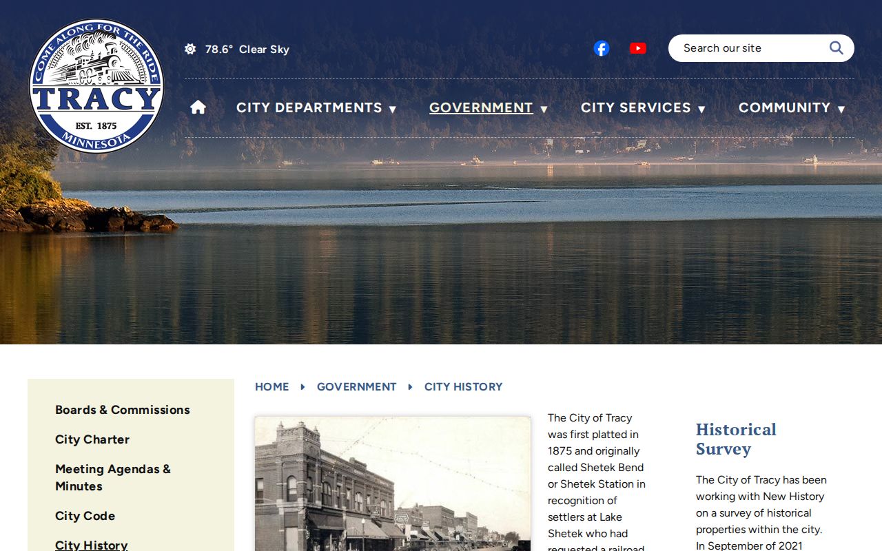 Tracy court docket historic municipal building context source